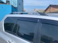 Toyota Land Cruiser Prado 150 2009-2023 Dachreling türkisches Design (Chrom, 2 Stk) Kunststoff-Fuesse Foto 3