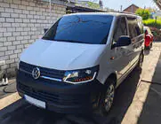 Volkswagen T6 2015-2024 Vorder-Scheinwerfer mit LED-Tagfahrlicht Schwarz (2015-2019, 2 Stk.) Foto 1