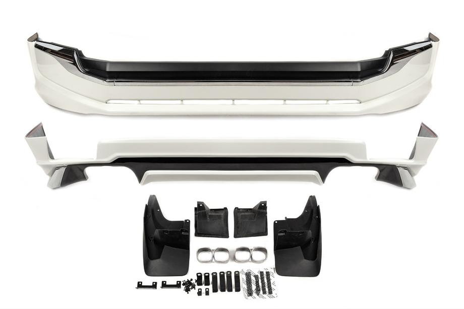 Toyota Land Cruiser Prado 150 2009-2023 Stoßstangenschutz vorne und hinten Executive (2017-) Weiß Image