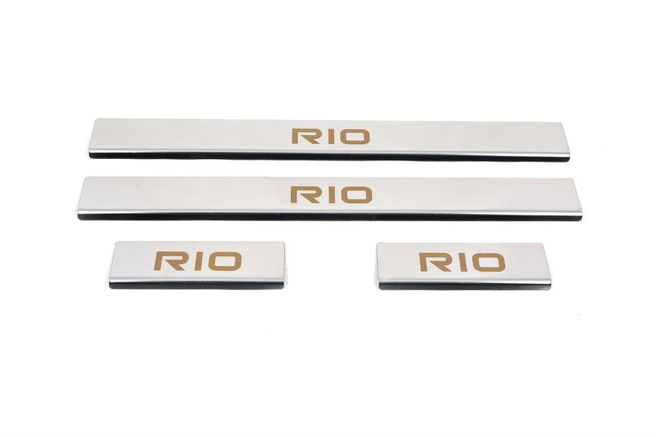 Kia Rio 2005-2011 Einstiegsleisten Carmos (4 Stk., Edelstahl) Image