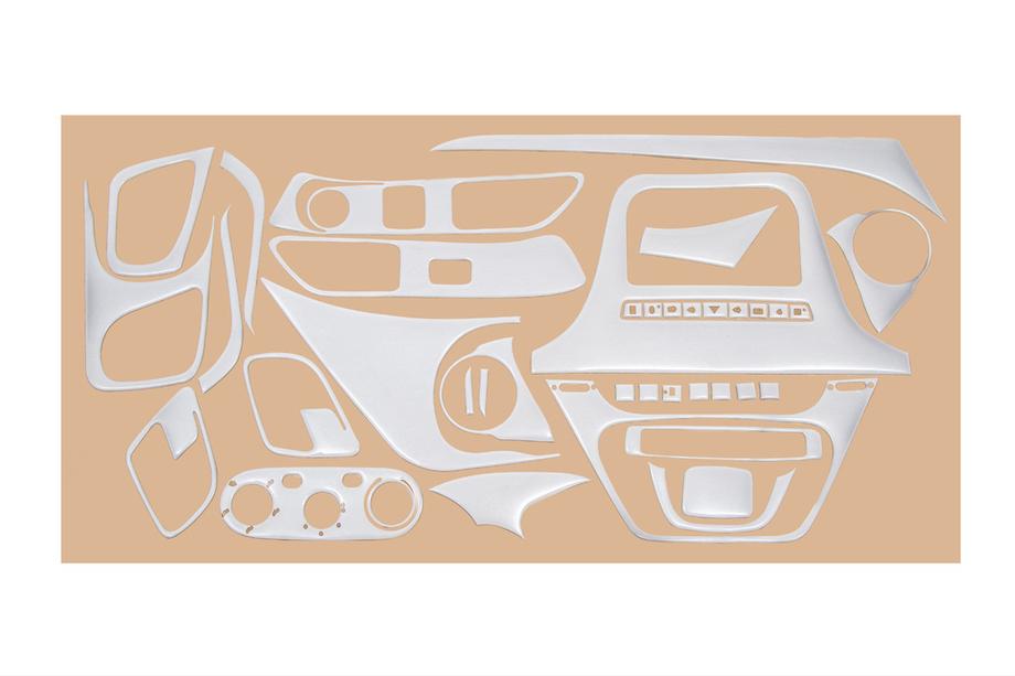 Iveco Daily 2014- Armaturenbrett Abdeckungen Aluminium Image