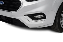 Ford Custom 2013-2022 Abdeckungen für Nebelscheinwerfer 2018+ (2 Stk., Edelstahl) OmsaLine - Italienischer Edelstahl Foto 1