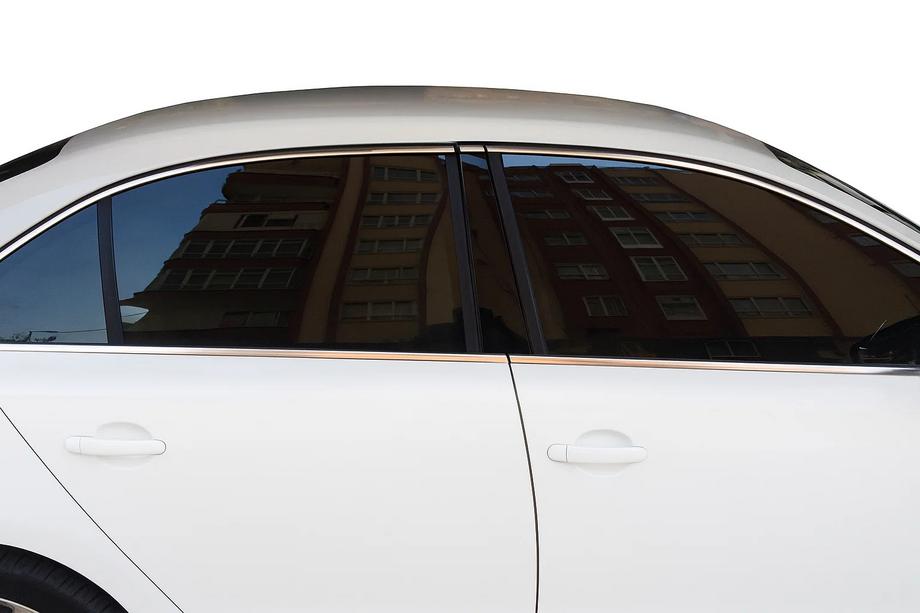 Volkswagen Jetta 2011-2018 Komplette Fensterumrandung Edelstahl (12-tlg.) OmsaLine - Italienischer Edelstahl Foto 3