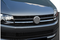 Volkswagen T6 2015-2024 Grillabdeckung oben 2015-2019 (2 Stk, Carbon) Foto 1