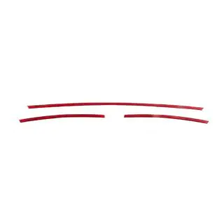 Zierleisten für Kühlergrill Stoßstange 2015-2019 (3 Stk, Rot) Volkswagen T6 2015-2024 Foto 3