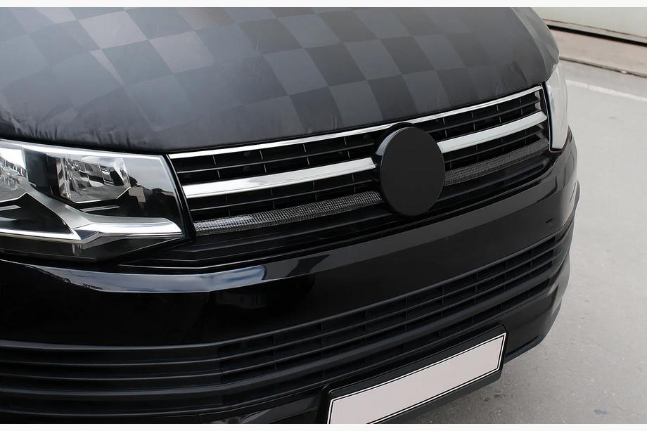 Volkswagen T6 2015-2024 Grill Einsätze unten 2015-2019 (2 Stk, Carbon) Foto 3