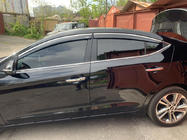 Hyundai Elantra (AD) 2015-2020 Windabweiser mit Chromleiste (4 Stk, Niken) Foto 2