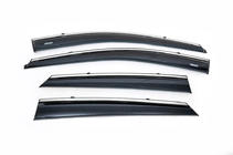 Hyundai IX-35 2010-2015 Windabweiser mit Chromleiste (4 Stk, Niken) Foto 2