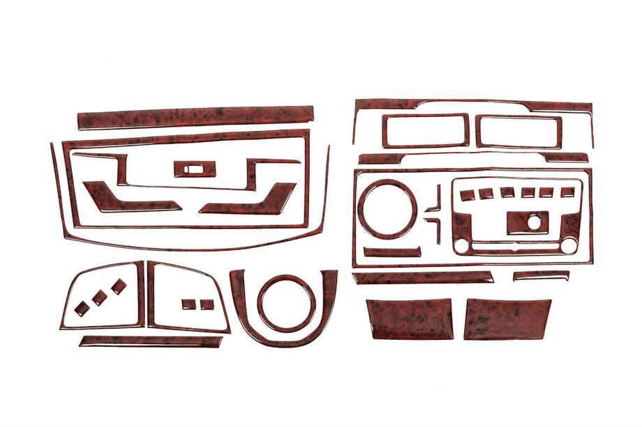 Volkswagen T6 2015-2024 Armaturenbrett Abdeckungen (2015-2019) Holz Image