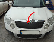 Skoda Yeti 2009-2017 Winterabdeckung für Kühlergrill (oben, 2009-2013) Foto 1