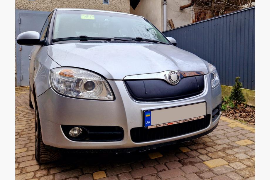 Skoda Roomster 2006-2015 Winterabdeckung für Kühlergrill (2007-2010, oben) Glänzend Foto 2