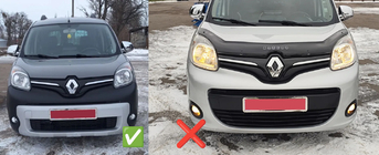 Renault Kangoo 2008–2020 Winter Kühlergrill unten (2013+) Matt Foto 4