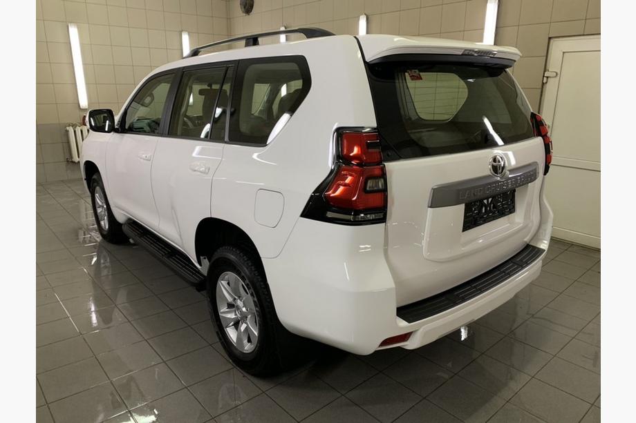 Toyota Land Cruiser Prado 150 2009-2023 Dachreling türkisches Design (Schwarz, 2 Stk) Kunststoff-Fuesse Foto 4