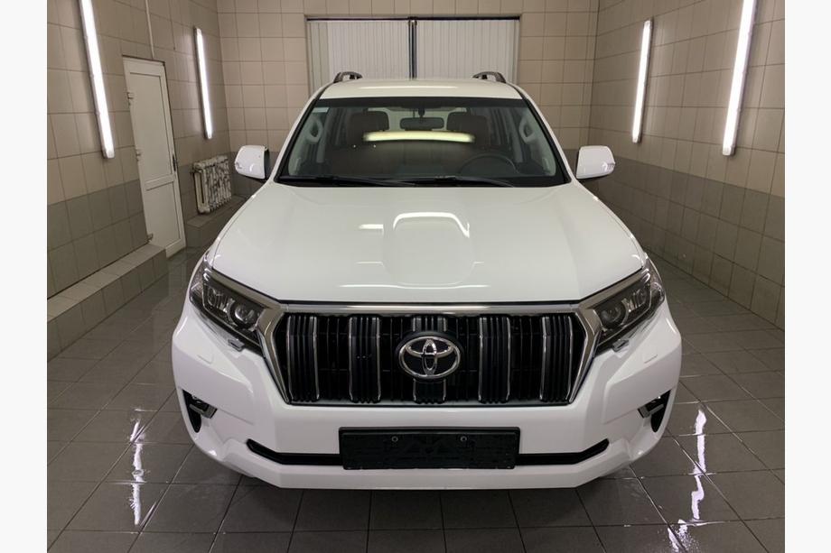 Toyota Land Cruiser Prado 150 2009-2023 Dachreling türkisches Design (Schwarz, 2 Stk) Kunststoff-Fuesse Foto 6