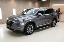 Hyundai Santa Fe 4 2018-2023 Seitenschweller Fullmond (2 Stk., Aluminium) Foto 1