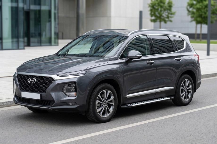 Hyundai Santa Fe 4 2018-2023 Seitenschweller Line (2 Stk., Aluminium) Image