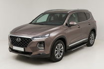 Hyundai Santa Fe 4 2018-2023 Seitenschweller Bosphore Grey (2 Stk., Aluminium) Foto 1