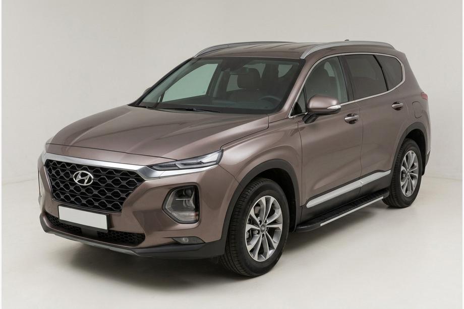 Hyundai Santa Fe 4 2018-2023 Seitenschweller Bosphore Grey (2 Stk., Aluminium) Image