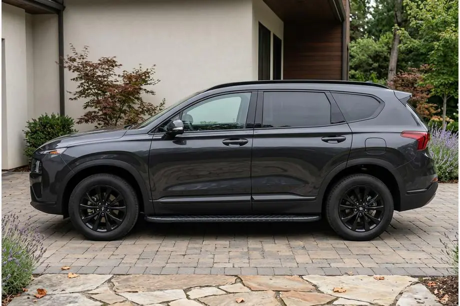 Hyundai Santa Fe 4 2018-2023 Seitenschweller Bosphore Black (2 Stk., Aluminium) Image
