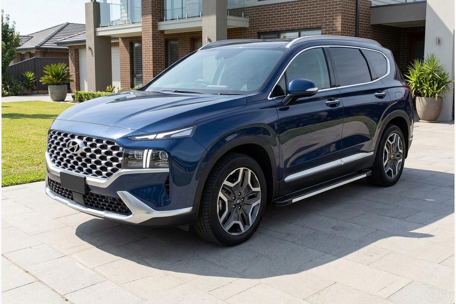 Hyundai Santa Fe 4 2018-2023 Seitenschweller Maya V1 (2 Stk., Aluminium) Image