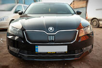 Skoda Superb 2015-2024 Winterabdeckung für Kühlergrill (2015-2019, oben) Matt Foto 2