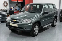 Chevrolet Niva 1998-2020 Trittbretter Allmond Grey (2 Stk., Aluminium) Foto 1