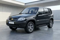 Chevrolet Niva 1998-2020 Seitenschweller Tayga Black (2 Stk., Aluminium) Foto 1