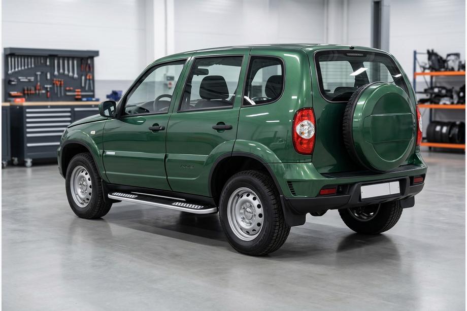 Chevrolet Niva 1998-2020 Seitenschweller Tayga V2 (2 Stk., Aluminium) Image