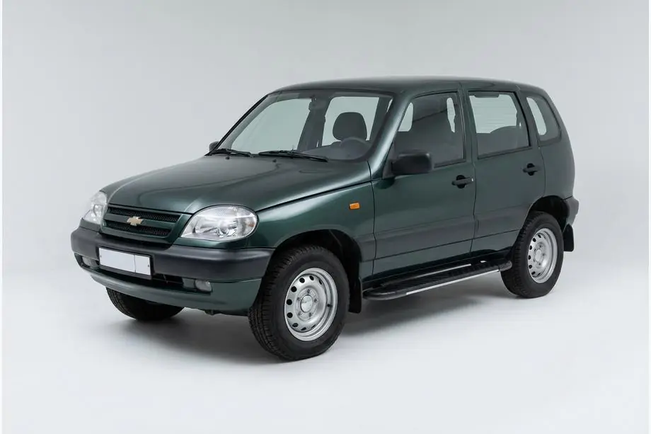 Chevrolet Niva 1998-2020 Seitenschweller Bosphore Grey (2 Stk., Aluminium) Image