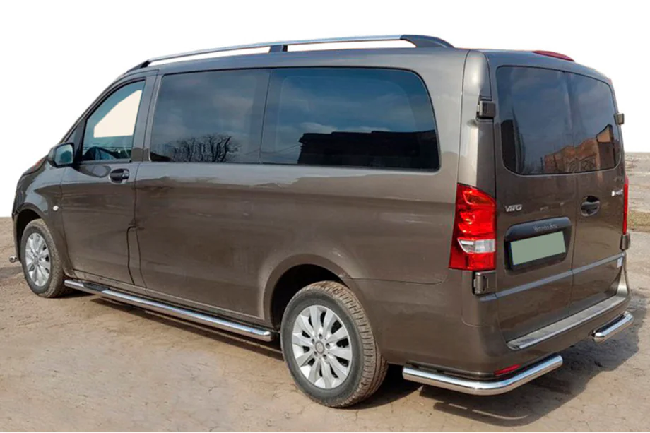 Mercedes Vito/V-class W447 2014- Heckschutz Eckenschutz AK003 (Edelstahl) Image