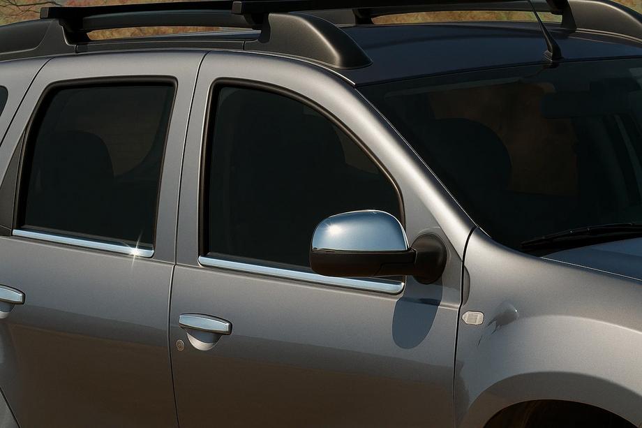 Dacia Duster 2008-2018 Spiegelabdeckungen Variante 1 (2 Stk, Edelstahl) Image