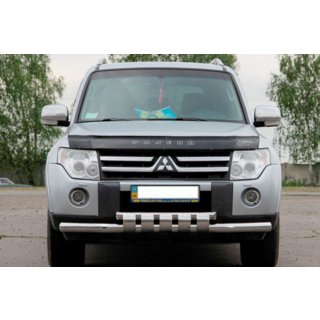 Frontschutzbügel ST015-13 (Edelstahl) Mitsubishi Pajero Wagon IV 2006-2021 Foto 1