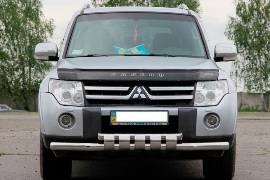 Mitsubishi Pajero Wagon IV 2006-2021 Frontschutzbügel ST015-13 (Edelstahl) Image