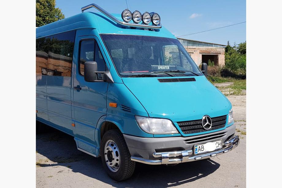 Mercedes Sprinter W901/902/903/904/905 1995–2006 Frontschutzbügel ST015-2 (Edelstahl) 1995-2000 Foto 6