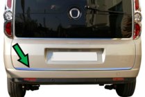 Opel Combo 2012-2018 Kofferraumdeckel Leistenabdeckung Edelstahl OmsaLine - Italienischer Edelstahl Foto 4