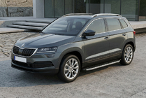 Skoda Karoq 2018- Trittbretter BlackLine (2 Stk, Aluminium) Foto 1