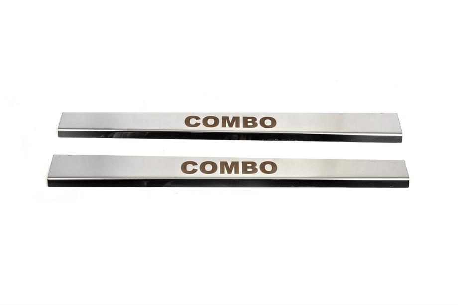 Opel Combo 2002–2012 Einstiegsleisten Edelstahl Carmos (2 Stk.) Image