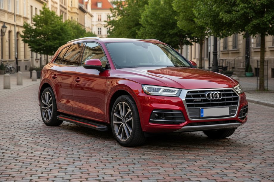 Audi Q5 2017-2025 Seitenschweller Maya Red (2 Stk., Aluminium) Image