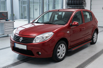 Dacia Sandero 2007-2013 Seitenschweller Maya Red (2 Stk., Aluminium) Foto 1
