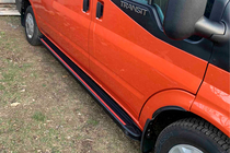 Ford Transit 2000–2014 Seitenschweller Maya Red (2 Stk., Aluminium) Foto 2