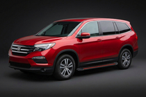 Honda Pilot 2015-2022 Seitenschweller Maya Red (2 Stk., Aluminium) Foto 1