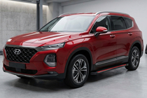 Hyundai Santa Fe 4 2018-2023 Seitenschweller Maya Red (2 Stk., Aluminium) Foto 1