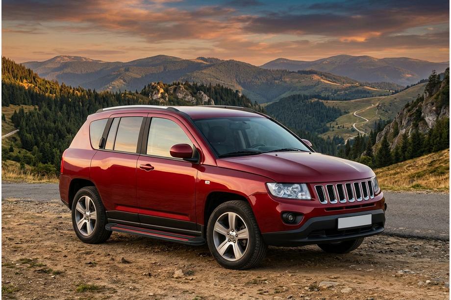 Jeep Compass 2006-2016 Seitenschweller Maya Red (2 Stk., Aluminium) Image