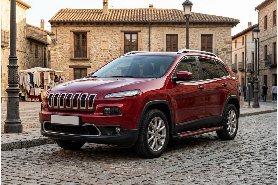 Jeep Cherokee KL 2013- Seitenschweller Maya Red (2 Stk., Aluminium) Image