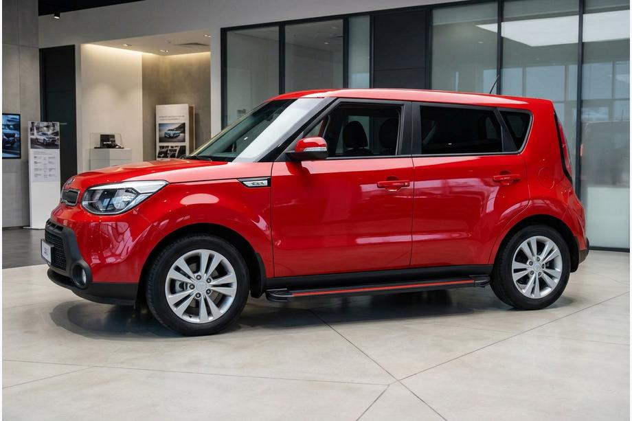 Kia Soul II 2013-2018 Seitenschweller Maya Red (2 Stk., Aluminium) Image