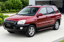 Kia Sportage 2004-2010 Seitenschweller Maya Red (2 Stk., Aluminium) Foto 1