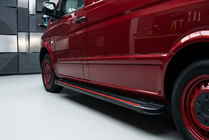 Mercedes Vito/V-class W447 2014- Trittbretter Maya Red-Black (2 Stk., Aluminium) Kurz und Mittel Foto 1