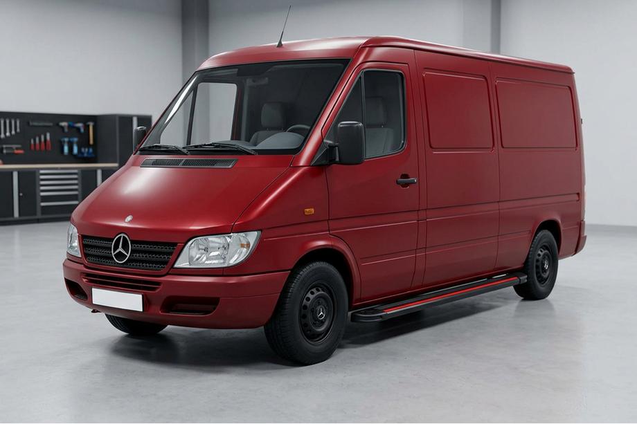 Mercedes Sprinter W901/902/903/904/905 1995–2006 Seitenschweller Maya Red (2 Stk., Aluminium) Image