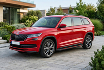 Skoda Kodiaq 2016-2023 Seitenschweller Maya Red (2 Stk., Aluminium) Foto 1