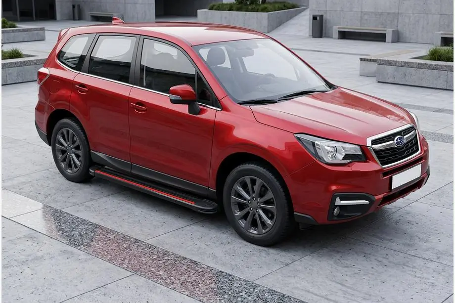 Subaru Forester 2013-2018 Seitenschweller Maya Red (2 Stk., Aluminium) Image